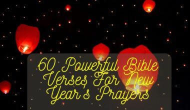 Bible Verses For New Year'S Prayers