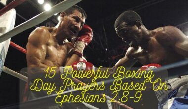 Boxing Day Prayers Based On Ephesians 2:8-9