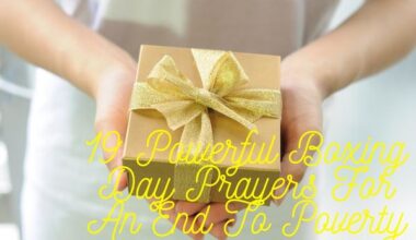 Boxing Day Prayers For An End To Poverty