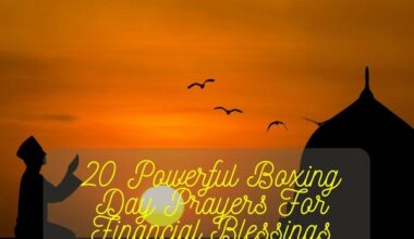 Boxing Day Prayers For Financial Blessings