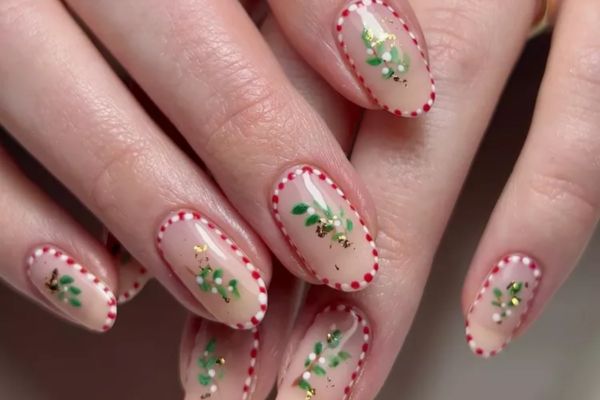 Candy Cane Stripes Nails