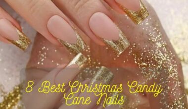 Christmas Candy Cane Nails