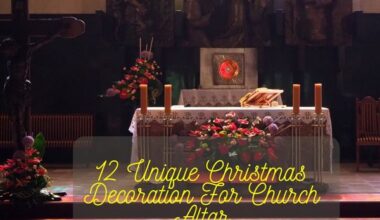 Christmas Decoration For Church Altar