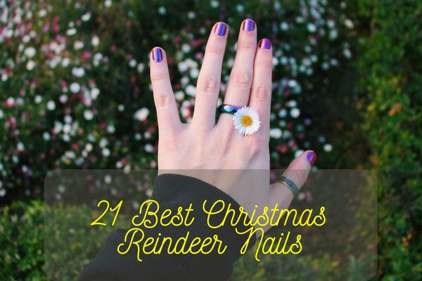 Christmas Reindeer Nails