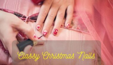 Classy Christmas Nails