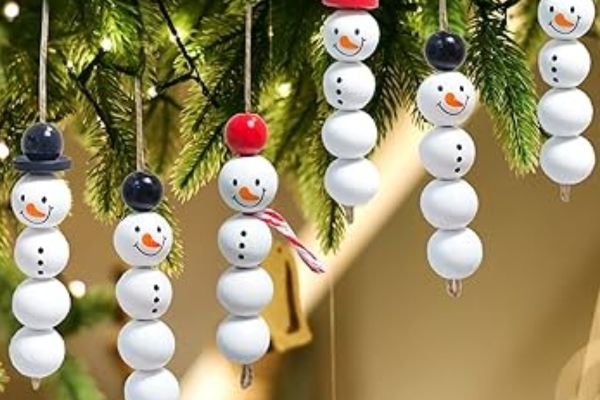 Craft Bead And Button Snowman 1