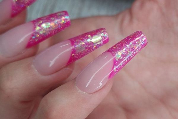 Fairy Pink French Nails