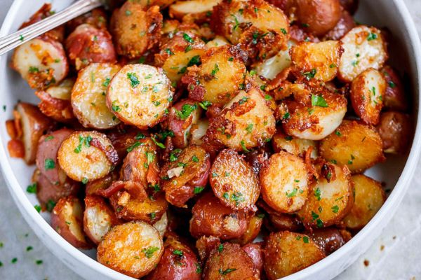 Garlic Butter Roasted Potatoes