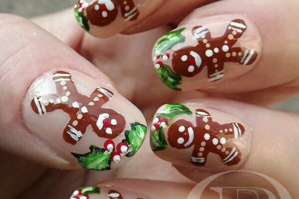 Gingerbread Men Holiday Nail Designs Minx Nail Wraps