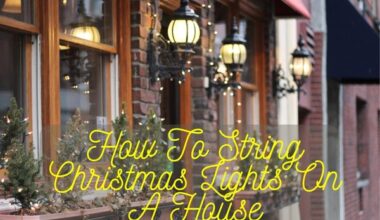 How To String Christmas Lights On A House
