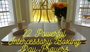 Intercessory Boxing Day Prayers
