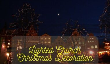 Lighted Church Christmas Decoration