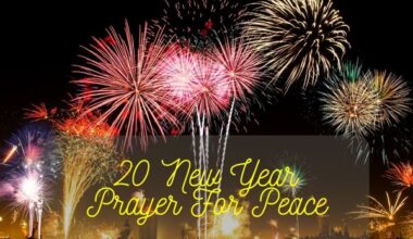 New Year Prayer For Peace