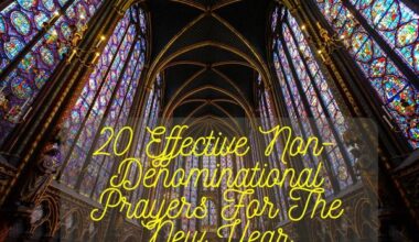 Non-Denominational Prayers For The New Year