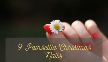 Poinsettia Christmas Nails