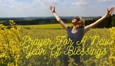 Prayer For A New Year Of Blessings
