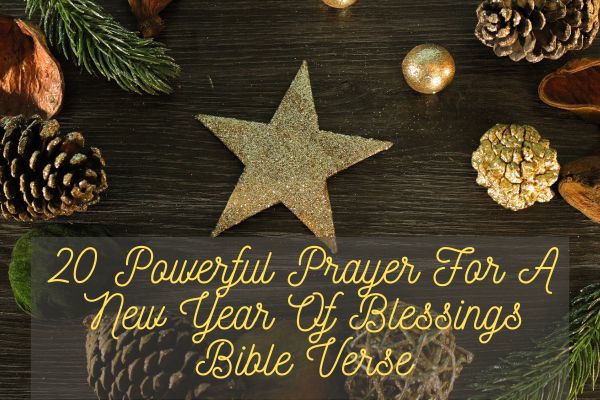 Prayer For A New Year Of Blessings Bible Verse