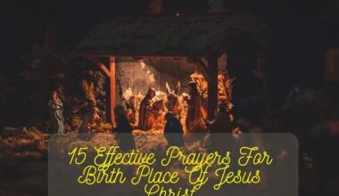 Prayers For Birth Place Of Jesus Christ