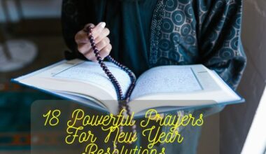 Prayers For New Year Resolutions