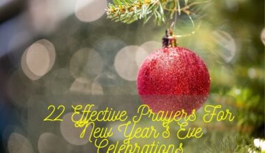 Prayers For New Year'S Eve Celebrations