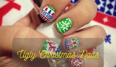 Ugly Christmas Nails