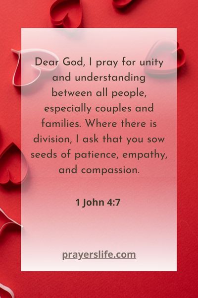 A Prayer For Unity In Relationships