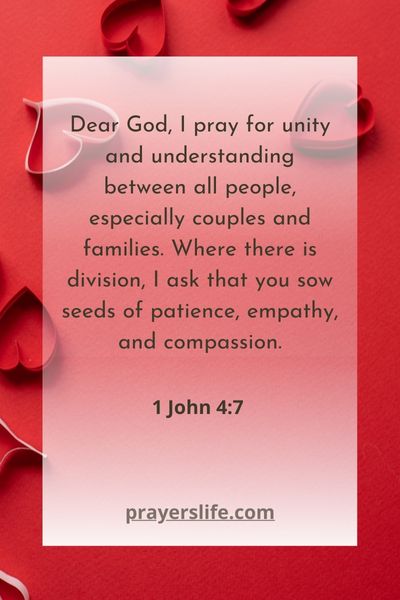 A Prayer for Unity in Relationships